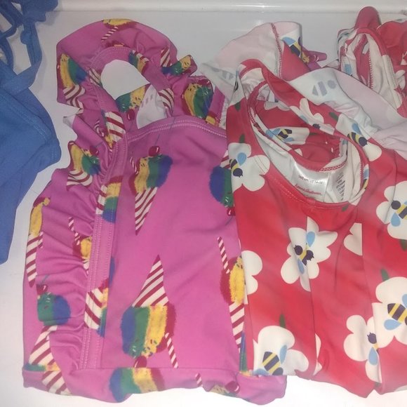 Hanna Andersson 160 Swimsuit Pink Ice Cream Worn once, if at all!! - Picture 3 of 11